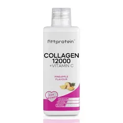 Fittprotein Collagen 12000 +Vitamin C  - ananász - 450 ml