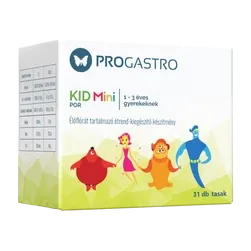 ProGastro KID Mini - Élőflórát tartalmazó étrend-kiegészítő készítmény 1-3 éves gyerekeknek (31 db tasak) - 