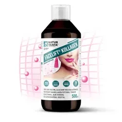 Facelift kollagén mátrix - halkollagén peptidek, tengeri elasztin, csipkebogyó és Aloe folyékony ital koncentrátum - 500 ml - Natur Tanya - 