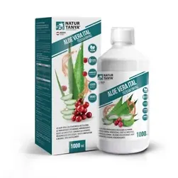 Aloe Vera ital Tőzegáfonyás, erdei gyümölcsös - független, akkreditált laborral igazolt acemannán tartalommal - 1000 ml - Natur Tanya - 