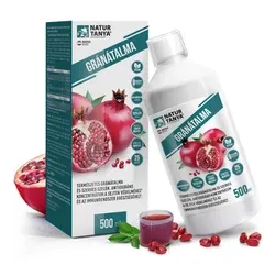 Gránátalma étrend-kiegészítő folyadék koncentrátum, szerves szelénnel, hozzáadott cukor nélkül - 500 ml - Natur Tanya - 