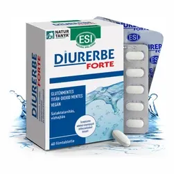 Diurerbe Forte comprimate filmate - Deshidratare, ierburi standardizate, magneziu, potasiu, clorură - 40 comprimat - ESI