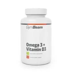 Omega 3 + D3-vitamin - 90 kapszula - GymBeam - 