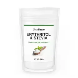 Eritritol &amp; Sztívia édesítőszer - 240 g - GymBeam - 