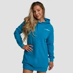Limitless Longline női kapucnis pulóver akvamarin - (M) - GymBeam - 