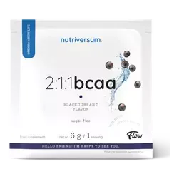 2:1:1 BCAA Sugar Free - 6 g - fekete ribizli - Nutriversum