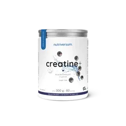 Creatine+ Sugar Free ízesített kreatin monohidrát por 300 g - fekete ribizli - Nutriversum - 