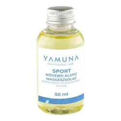 Sport növényi alapú masszázsolaj borsmenta és rozmaring olajjal - 50ml - színezék-, parabén- és paraffin mentes