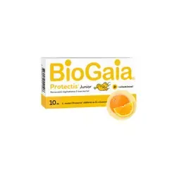 BioGaia Protectis Junior + D-vitamin, étrend-kiegészítő rágótabletta, 3 éves kortól - 10 db - 