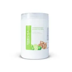 Masszázskrém gyömbér-lime illattal - 1000ml - színezék-, parabén- és paraffin mentes