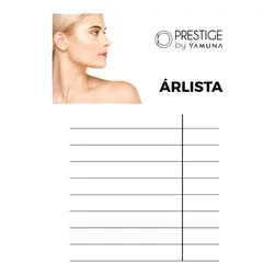 Prestige by Yamuna árlista tábla - 
