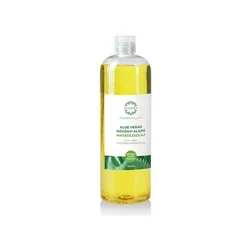 Aloe Verás növényi alapú masszázsolaj - 1000ml - színezék-, parabén- és paraffin mentes