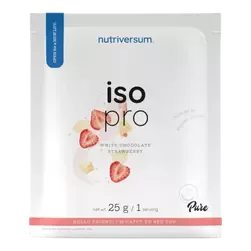 ISO PRO - 25 g - fehér csokoládé-eper - Nutriversum