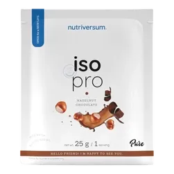 ISO PRO - 25 g - lieskovo-oriešková čokoláda - Nutriversum