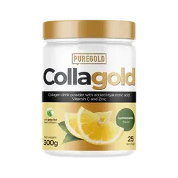 CollaGold Marha és Hal kollagén italpor hialuronsavval - Lemonade - 300g - PureGold