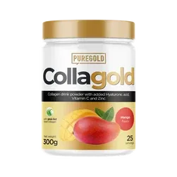 CollaGold Marha és Hal kollagén italpor hialuronsavval - Mango - 300g - PureGold