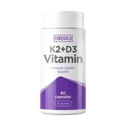 K2+D3 Vitamin csont- és immunrendszer védő kapszula - 60 kapszula - PureGold