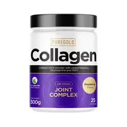 Collagen Marha + Joint Complex kollagén italpor - Málna - 300g - PureGold - 