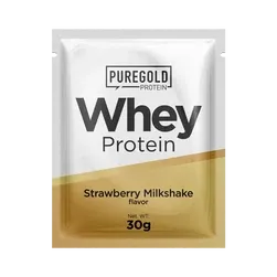 Whey Protein fehérjepor - 30 g - PureGold - eper - 