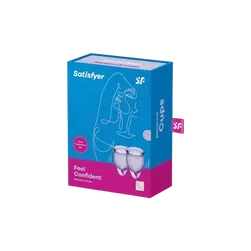 Menstruációs kehely szett - Feel Confident - lila - 2db - 