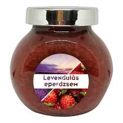 Levendulás eperdzsem - 190 ml - Tündérnektár - 