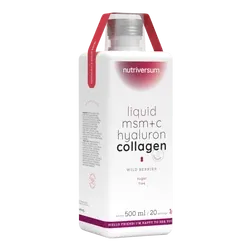 MSM+C Hyaluron Colagen Lichid - 500 ml - fructe sălbatice - Nutriversum