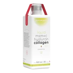 MSM+C Hialuron Kolagen w płynie - 500 ml - ananas - Nutriversum