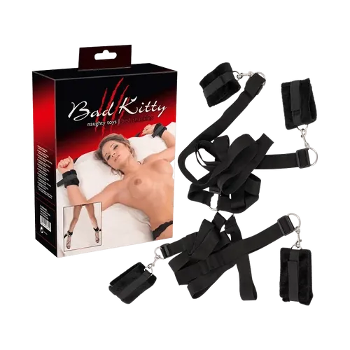 Bad Kitty Bed Shackles - minőségi bilincs BDSM játékokhoz