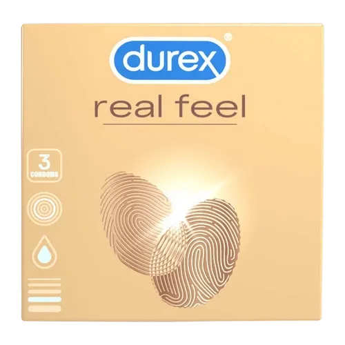 Durex RealFeel óvszer (3db) - latexmentes óvszer