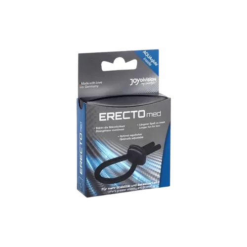 ERECTOmed péniszgyűrű - fekete - elősegíti a merevedés fenntartását
