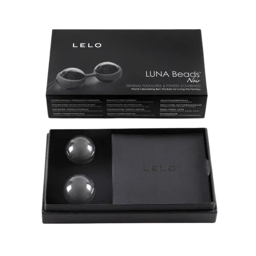 LELO Luna Noir - variálható gésagolyók - javítják az orgazmuskészséget