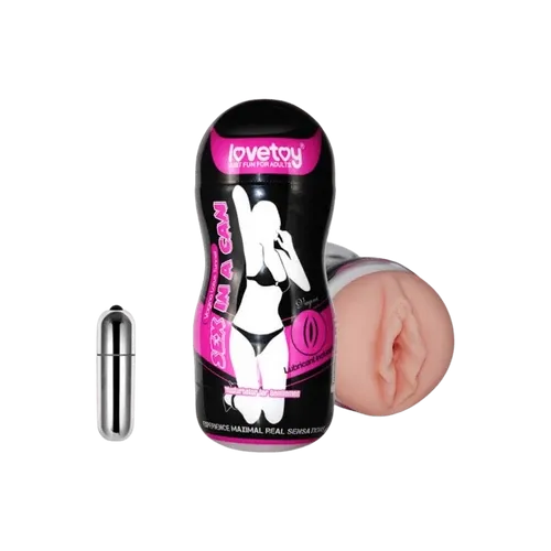 Sex In A Can -Vibrating Vagina Tunnel 1 - Lovetoy - 