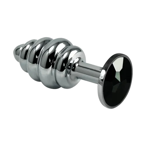 Rosebud Spiral Plug Black - záróizom tágító, lazító eszköz