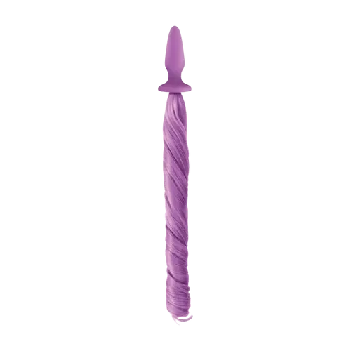Unicorn Tails Pastel Purple - záróizom tágító, lazító eszköz, színes lófarokkal