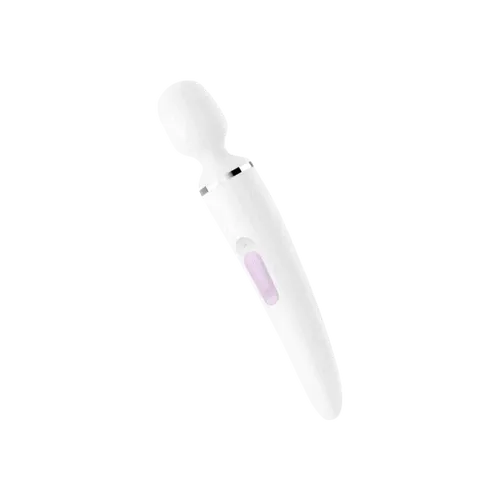 Satisfyer Wand-er Woman masszázs vibrátor (fehér) - az igazi kényeztetés