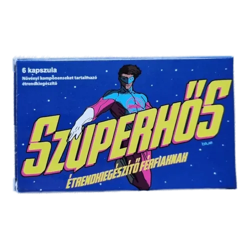 Szuperhős Blue - 6db kapszula - alkalmi potencianövelő