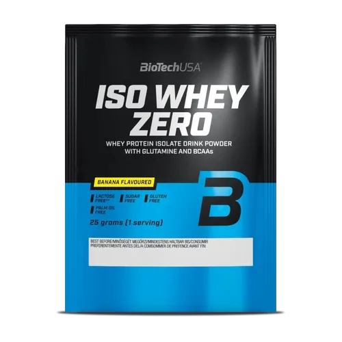 Iso Whey Zero laktózmentes - banán - 25g - BioTech USA - 