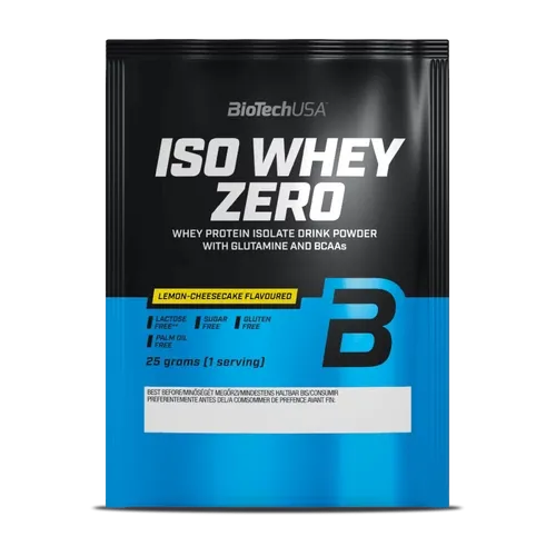 Iso Whey Zero laktózmentes - citromos sajttorta - 25g - BioTech USA - 