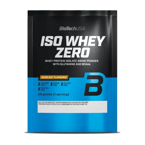 Iso Whey Zero laktózmentes - mogyoró - 25g - BioTech USA - 