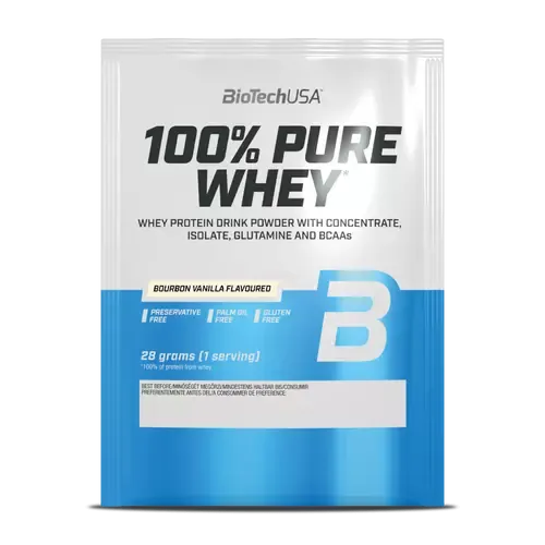 100% Pure Whey tejsavó fehérjepor - bourbon vanília - 28g - BioTech USA - 