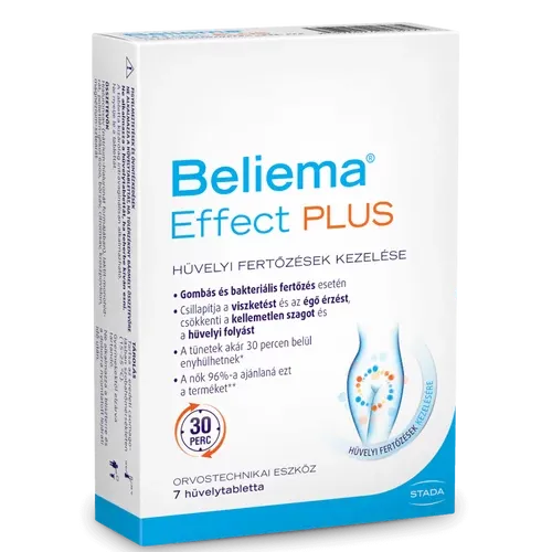 Beliema Effect Plus hüvelytabletta 7 db - 