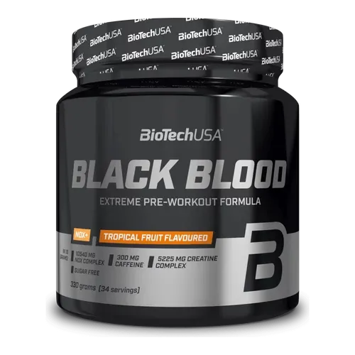 Black Blood NOX+ 330g trópusi gyümölcs - BioTech USA - 