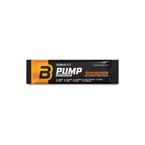 Pump Caffeine free 11g trópusi gyümölcs - BioTech USA - 