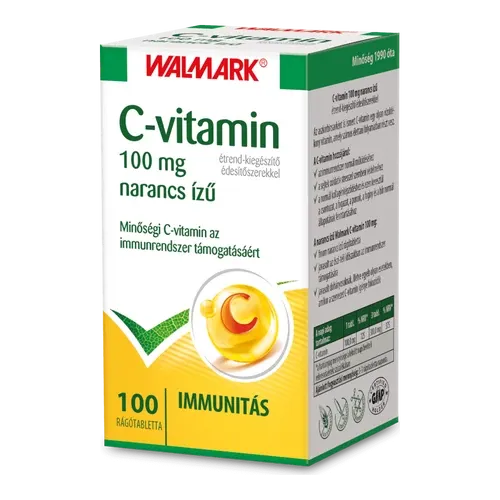 Walmark C-Vitamin 100 mg narancs ízű rágótabletta 100 db - 