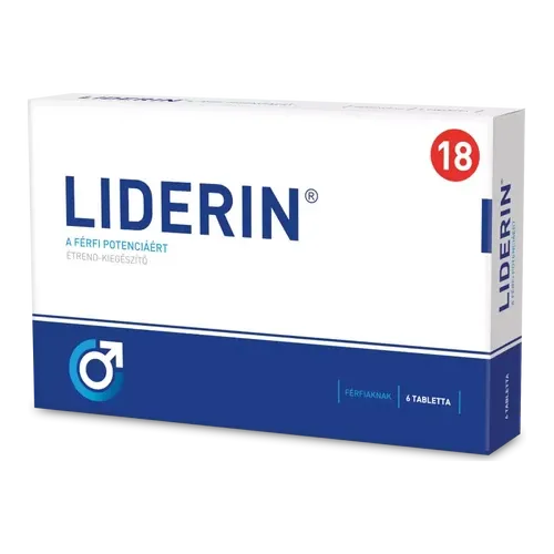 Liderin - A férfi potenciáért - 6 tabletta - 