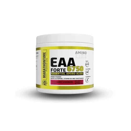 EAA Forte esszenciális aminosav italpor, l-Glutaminnal, steviaval, gyümölcsös ízekben - 270 g - Marathontime - 