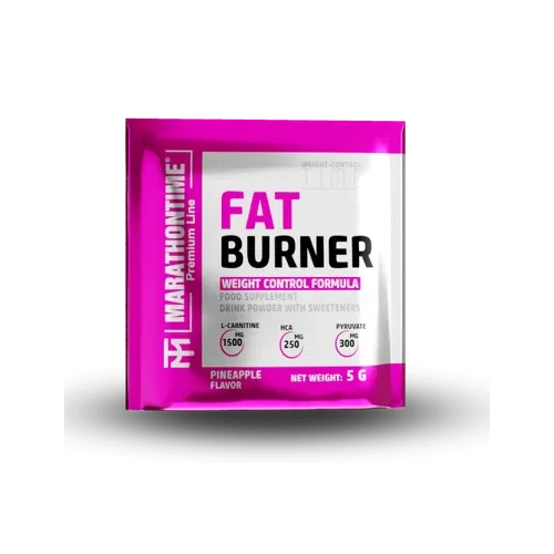fatburner Komplex italpor l-karnitinnal, hca-val, pyruvattal és Vitaminokkal és Steviával - 5 g - ananász - Marathontime - 