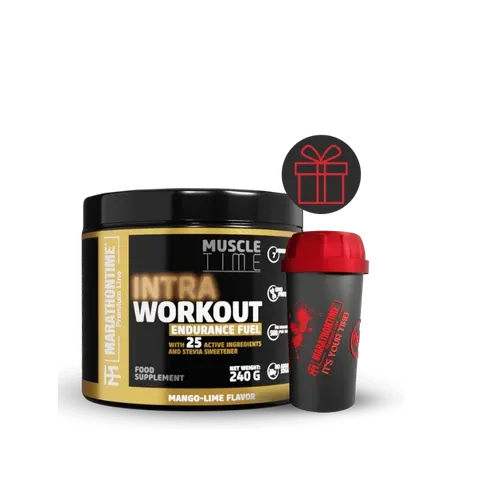 Intra Workout koffeinmentes energizáló Steviával és 25 értékes összetevővel, 3 ízben, 2 kiszerelésben - Marathontime - 