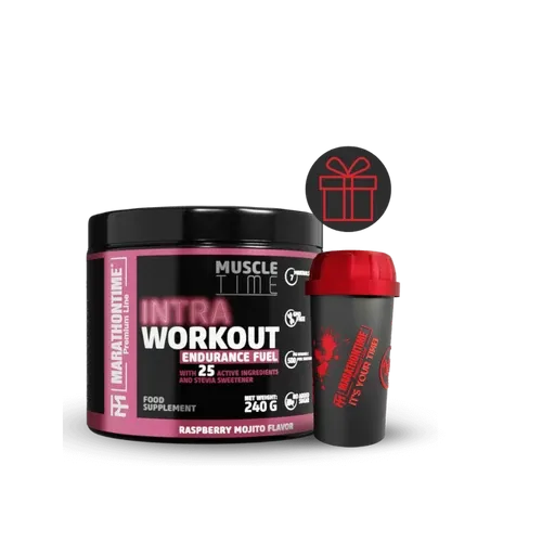 Intra Workout koffeinmentes energizáló 240 g - málna mojito - Marathontime - 