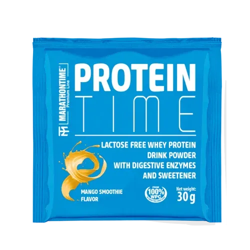 Protein Time - laktázenzimmel dúsított fehérje koncentrátum 30 g - mangó - Marathontime - 